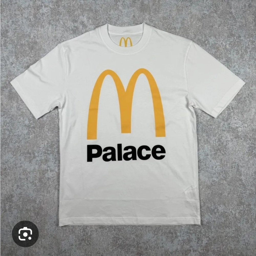PALACE White Tee with Yellow Arch Logo
